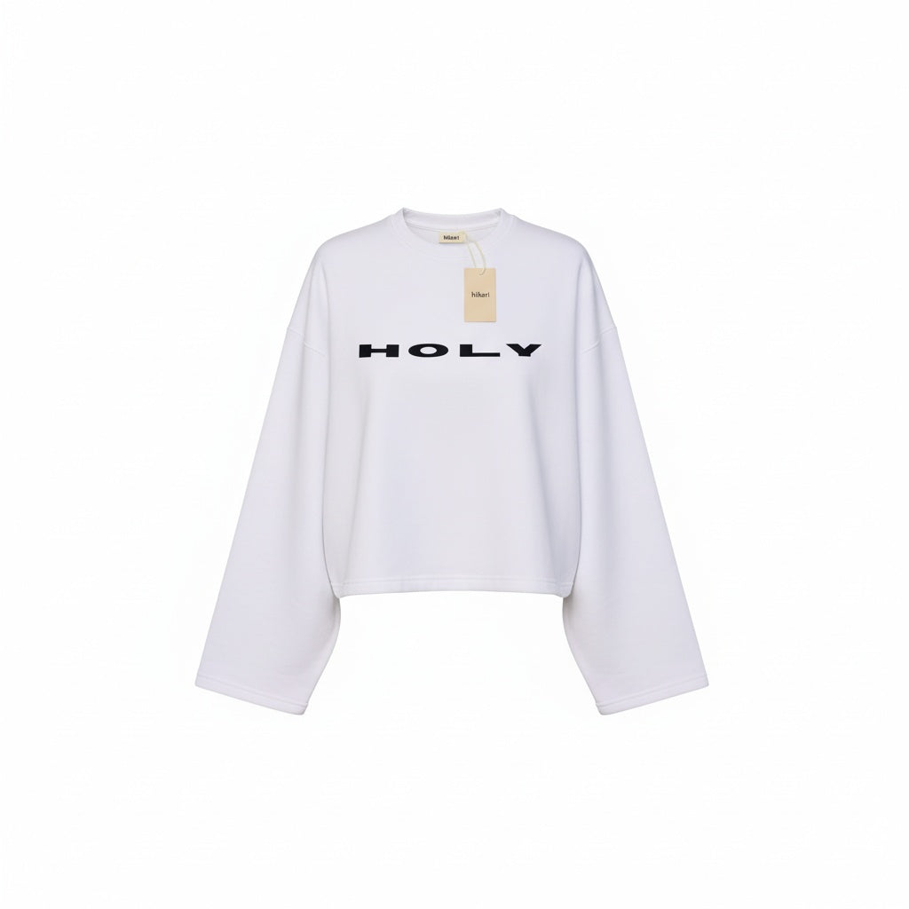CREWNECK HOLY - WHITE
