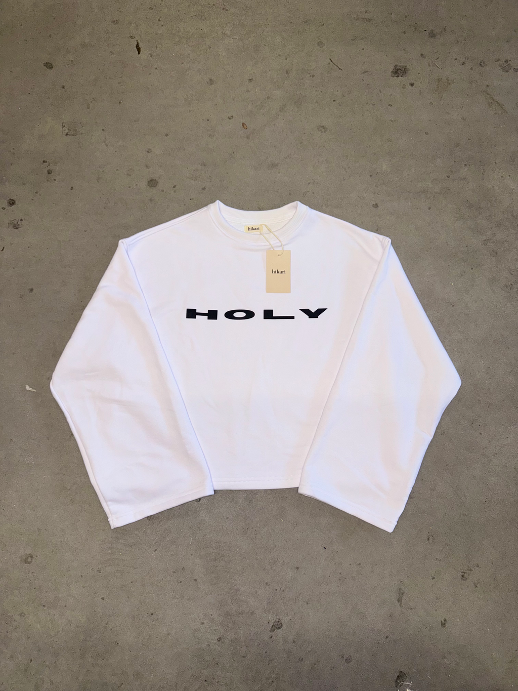 CREWNECK HOLY - WHITE