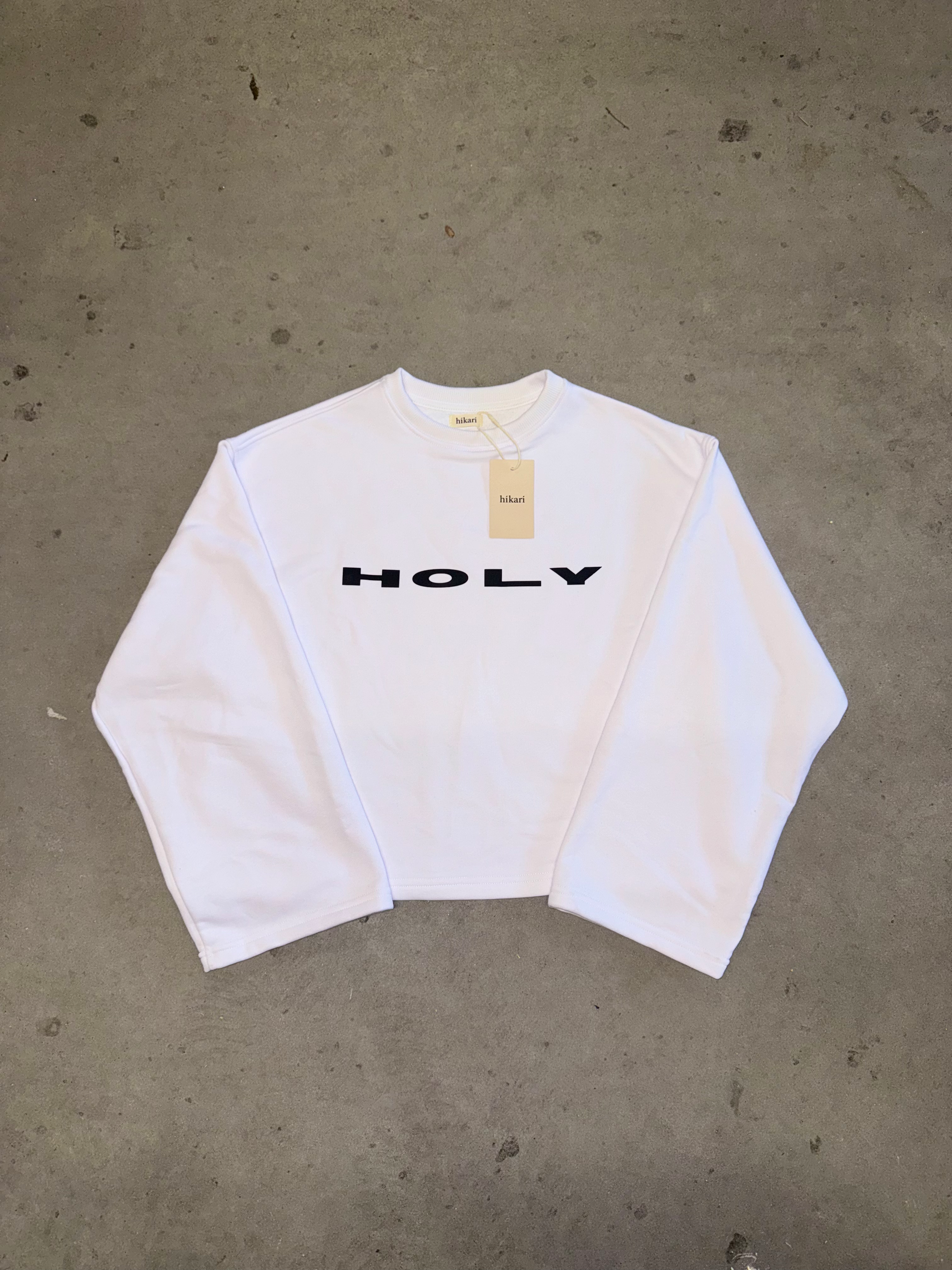 CREWNECK HOLY - WHITE